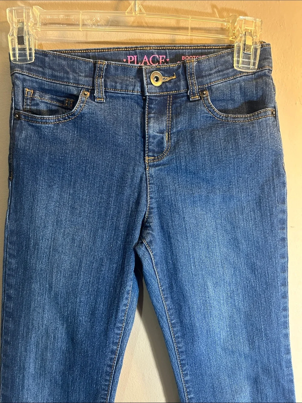 The Children's Place Girls' Bootcut Semi Evasee Blue Jeans. Size 10.